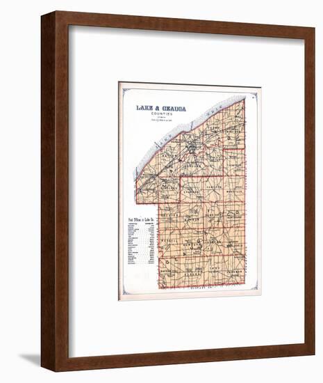 1898, Lake and Geauga Counties, Ohio, United States-null-Framed Giclee Print