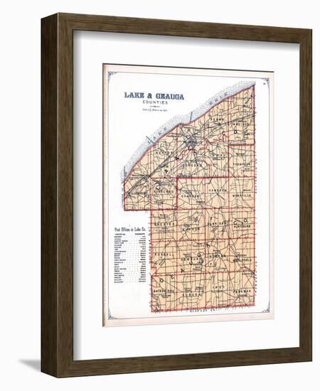 1898, Lake and Geauga Counties, Ohio, United States-null-Framed Giclee Print