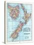 1898, New Zealand, Tansania, New Zealand and Tasmania-null-Stretched Canvas