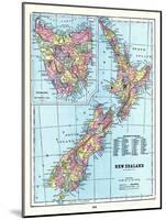 1898, New Zealand, Tansania, New Zealand and Tasmania-null-Mounted Giclee Print