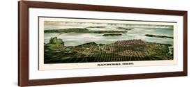 1898, Sandusky Bird's Eye View, Ohio, United States-null-Framed Giclee Print