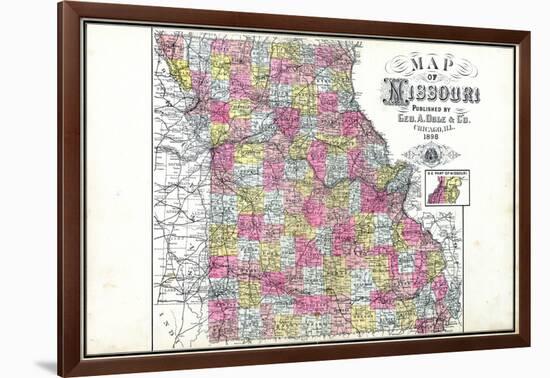 1898, State, Missouri, United States-null-Framed Giclee Print