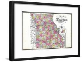 1898, State, Missouri, United States-null-Framed Giclee Print