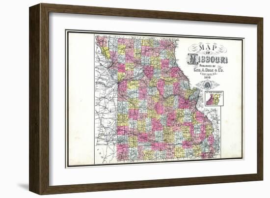 1898, State, Missouri, United States-null-Framed Giclee Print