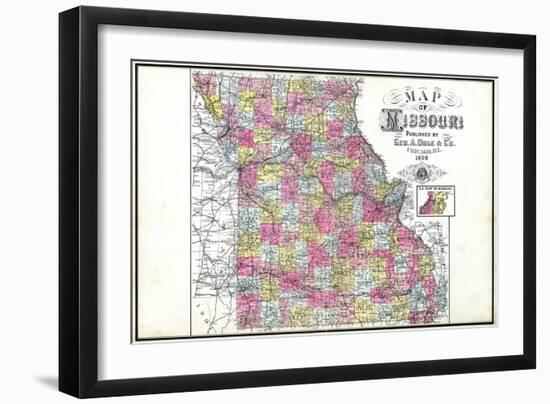 1898, State, Missouri, United States-null-Framed Giclee Print