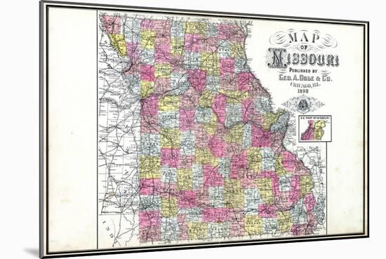 1898, State, Missouri, United States-null-Mounted Giclee Print