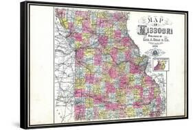 1898, State, Missouri, United States-null-Framed Stretched Canvas