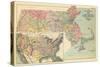 1898, United States Map, Massachusetts State Map, Massachusetts, United States-null-Stretched Canvas