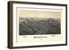 1899, Barnesville Bird's Eye View, Ohio, United States-null-Framed Giclee Print