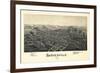 1899, Barnesville Bird's Eye View, Ohio, United States-null-Framed Giclee Print