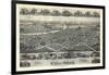 1899, Canal Dover Bird's Eye View, Ohio, United States-null-Framed Giclee Print