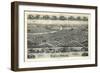 1899, Canal Dover Bird's Eye View, Ohio, United States-null-Framed Giclee Print