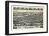 1899, Canal Dover Bird's Eye View, Ohio, United States-null-Framed Giclee Print