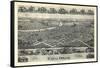 1899, Canal Dover Bird's Eye View, Ohio, United States-null-Framed Stretched Canvas