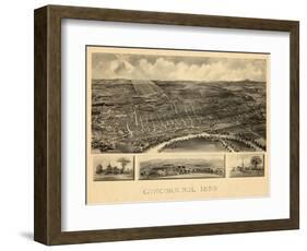 1899, Concord Bird's Eye View, New Hampshire, United States-null-Framed Giclee Print