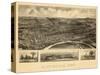 1899, Concord Bird's Eye View, New Hampshire, United States-null-Stretched Canvas