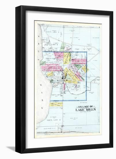 1899, Lake Mills Village, Wisconsin, United States-null-Framed Giclee Print