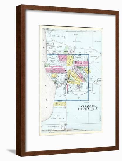 1899, Lake Mills Village, Wisconsin, United States-null-Framed Giclee Print