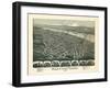 1899, Martin's Ferry Bird's Eye View, Ohio, United States-null-Framed Giclee Print