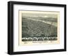 1899, Martin's Ferry Bird's Eye View, Ohio, United States-null-Framed Giclee Print