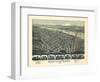 1899, Martin's Ferry Bird's Eye View, Ohio, United States-null-Framed Giclee Print