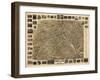 1899, Morristown Bird's Eye View, New Jersey, United States-null-Framed Giclee Print