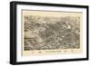 1899, Pittsfield Bird's Eye View, Massachusetts, United States-null-Framed Giclee Print