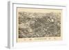 1899, Pittsfield Bird's Eye View, Massachusetts, United States-null-Framed Giclee Print