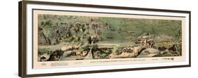 1899, Route of the Mormon Pioneers from Nauvoo to Great Salt Lake in 1846 Drawn in 1899, Utah, Uni-null-Framed Premium Giclee Print
