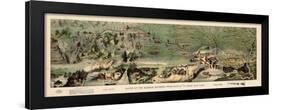 1899, Route of the Mormon Pioneers from Nauvoo to Great Salt Lake in 1846 Drawn in 1899, Utah, Uni-null-Framed Premium Giclee Print