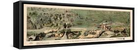 1899, Route of the Mormon Pioneers from Nauvoo to Great Salt Lake in 1846 Drawn in 1899, Utah, Uni-null-Framed Stretched Canvas