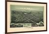 1899, Woodsfield Bird's Eye View, Ohio, United States-null-Framed Giclee Print