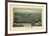 1899, Woodsfield Bird's Eye View, Ohio, United States-null-Framed Giclee Print