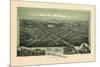 1899, Woodsfield Bird's Eye View, Ohio, United States-null-Mounted Giclee Print