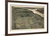 189x, Alexandria Bird's Eye View, Virginia, United States-null-Framed Giclee Print