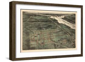 189x, Alexandria Bird's Eye View, Virginia, United States-null-Framed Giclee Print