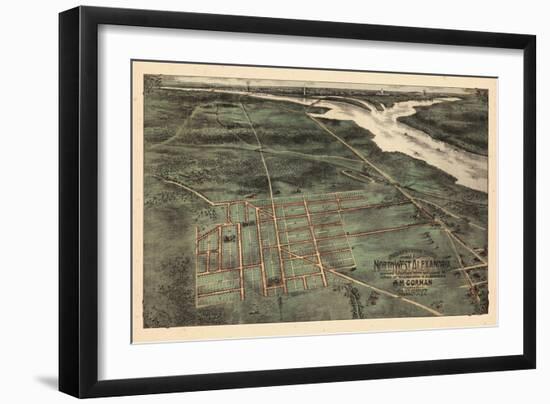 189x, Alexandria Bird's Eye View, Virginia, United States-null-Framed Giclee Print