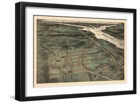 189x, Alexandria Bird's Eye View, Virginia, United States-null-Framed Giclee Print