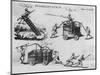 18th Century Fire Engines-null-Mounted Art Print
