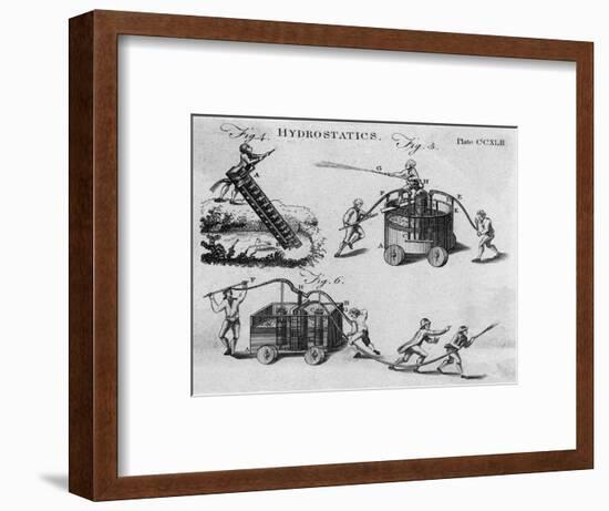 18th Century Fire Engines-null-Framed Art Print