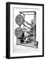 18th Century Machine for Exercising the Joints and Muscles of the Human Body-null-Framed Art Print