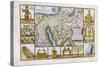 18th Century Map of Egypt, Arabia and the Middle East-null-Stretched Canvas