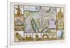 18th Century Map of Egypt, Arabia and the Middle East-null-Framed Giclee Print