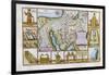 18th Century Map of Egypt, Arabia and the Middle East-null-Framed Giclee Print