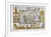 18th Century Map of Egypt, Arabia and the Middle East-null-Framed Giclee Print