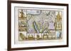 18th Century Map of Egypt, Arabia and the Middle East-null-Framed Giclee Print