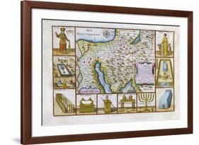 18th Century Map of Egypt, Arabia and the Middle East-null-Framed Giclee Print