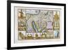 18th Century Map of Egypt, Arabia and the Middle East-null-Framed Giclee Print