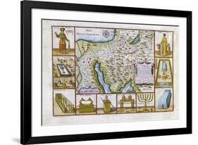 18th Century Map of Egypt, Arabia and the Middle East-null-Framed Giclee Print