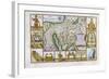 18th Century Map of Egypt, Arabia and the Middle East-null-Framed Giclee Print